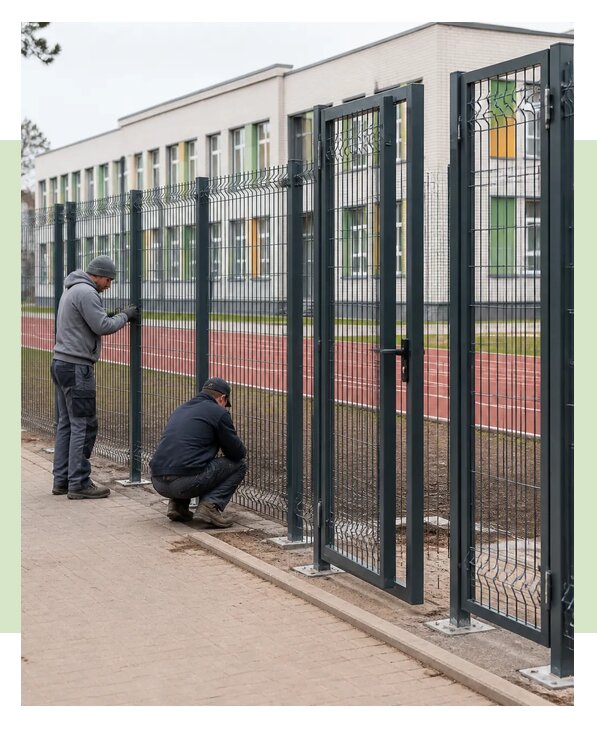 Монтаж ограждений для школ и учебных учреждений в Нижнем Новгороде